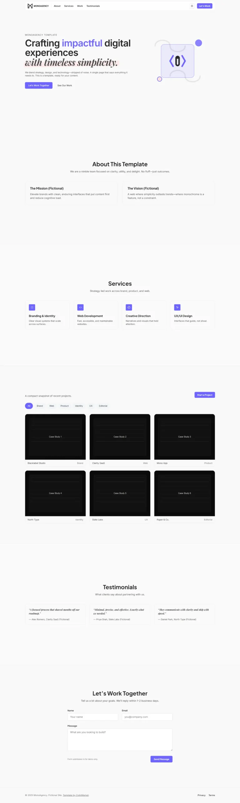 Screenshot for Mono Agency